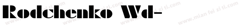 Rodchenko Wd字体转换